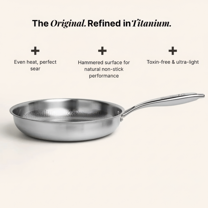 Hammered Pan + Utensil Set