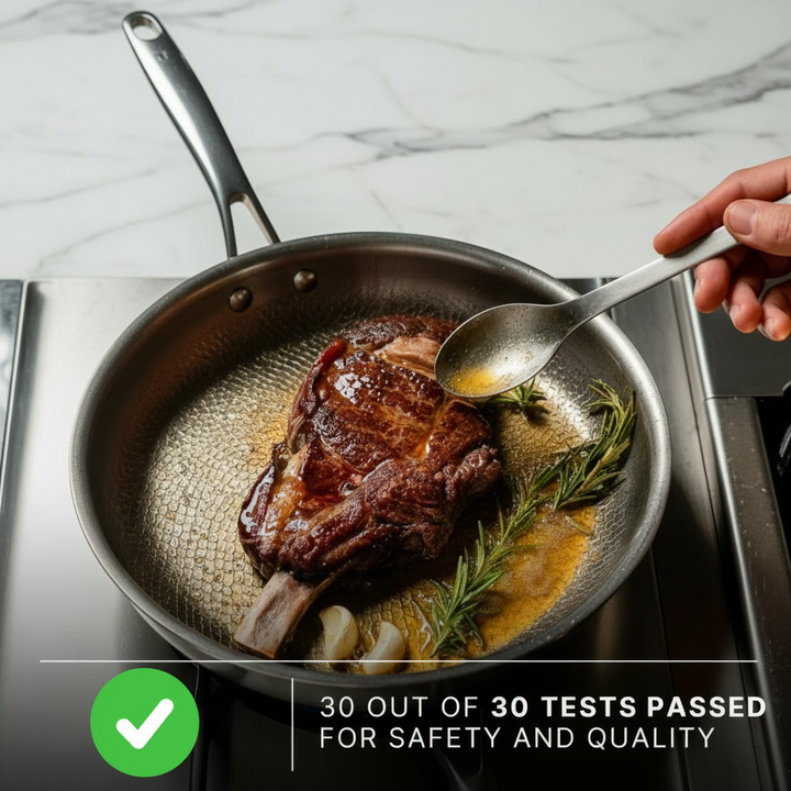 Hammered Pan + Utensil Set